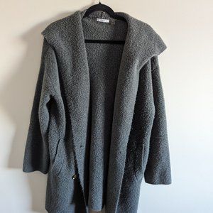 Dex- Grey/Green long Cardigan